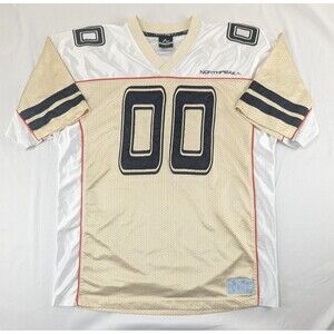 Northpeak Vintage Football Jersey #00 Mens L Large NPK Beige Vintage 90s